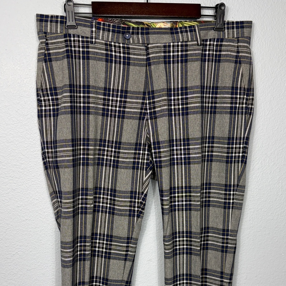 Paisley & Gray Men's Downing Plaid Dress Pants
